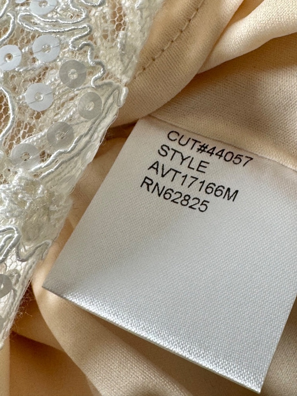 Tadashi Shoji Corin Lace Midi Dress Ivory Petal AVT17166M Sz 2 - Picture 10 of 11